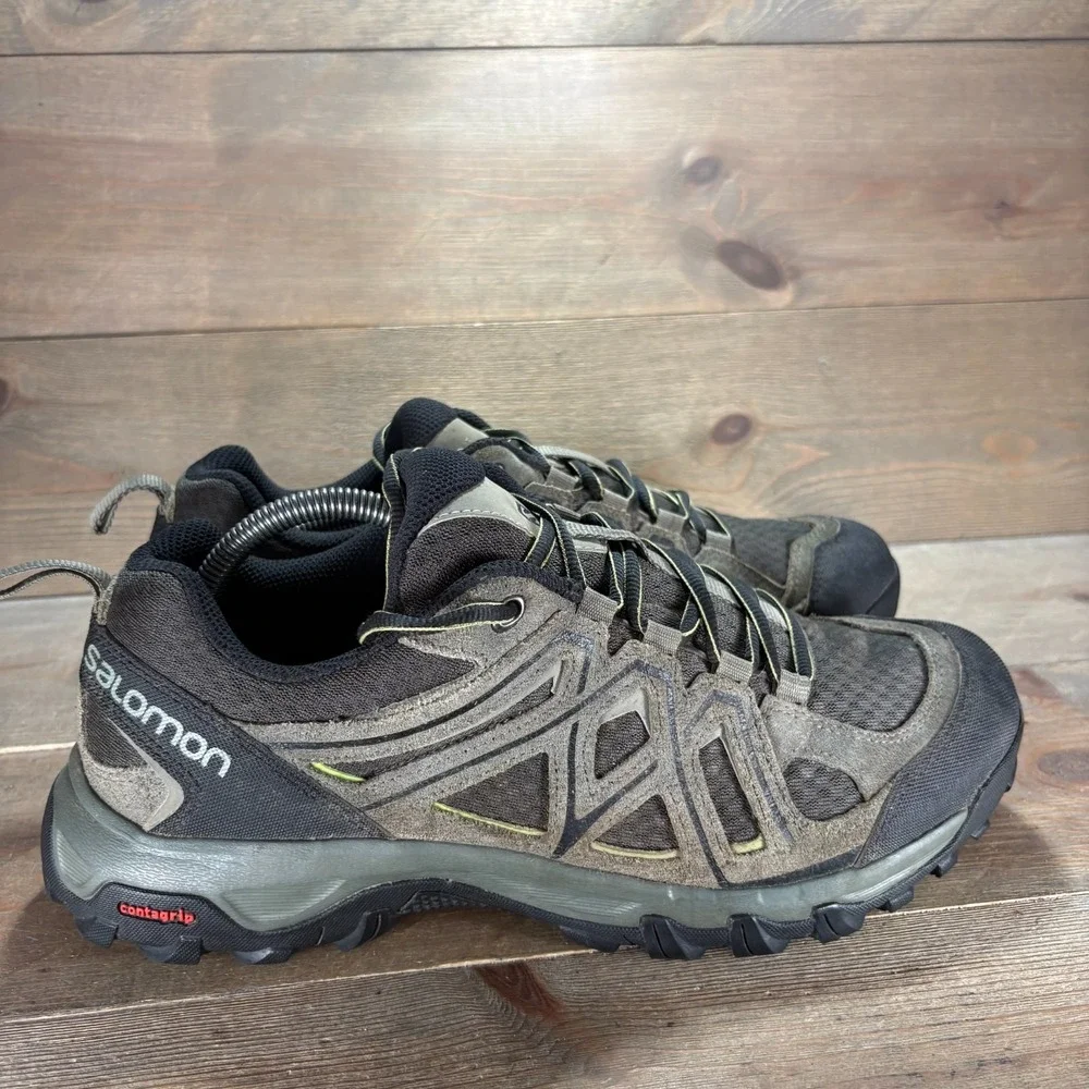 Salomon Evasion 2 Aero Mens size 10 shoes green Suede Hiking Trail sneakers